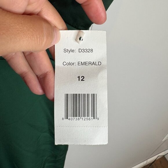 NWT Alexia Admor Wide-Leg Satin Jumpsuit Dark Green - Picture 4 of 8